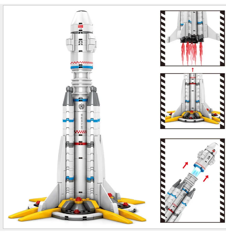 Sembo Blocks 107025 The Wandering Earth Pilot launch Vehicle Building Blocks 332pcs Bricks Toys Ship From China