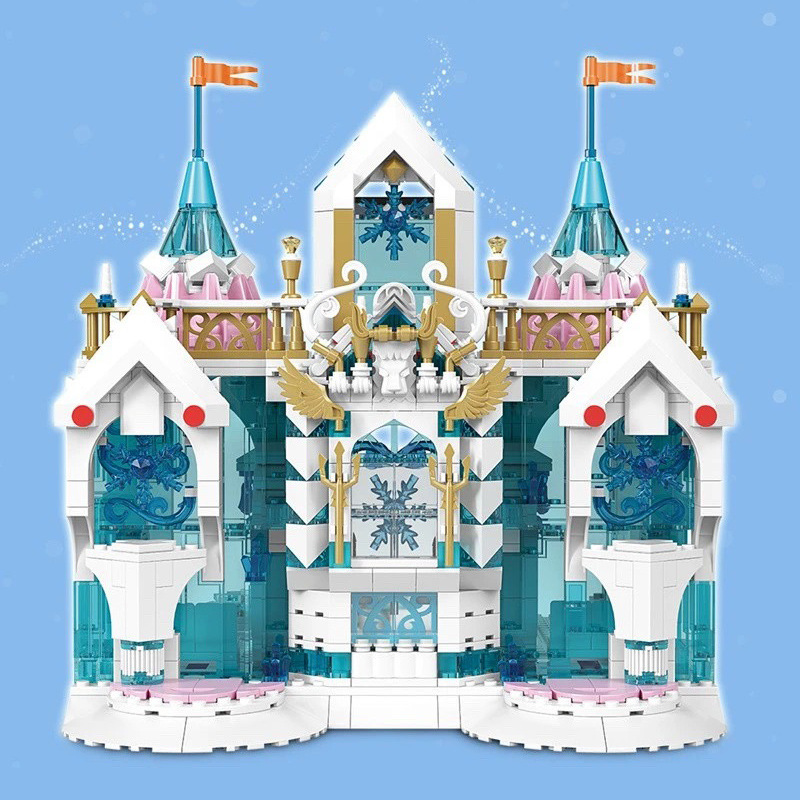 Mould King 11008 Castle series Snow Palace building blocks 1096pcs Toys For Gift ship from China