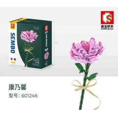 SEMBO  601248 Block Florist Series Carnation Building Blocks Bricks Toys Model From China