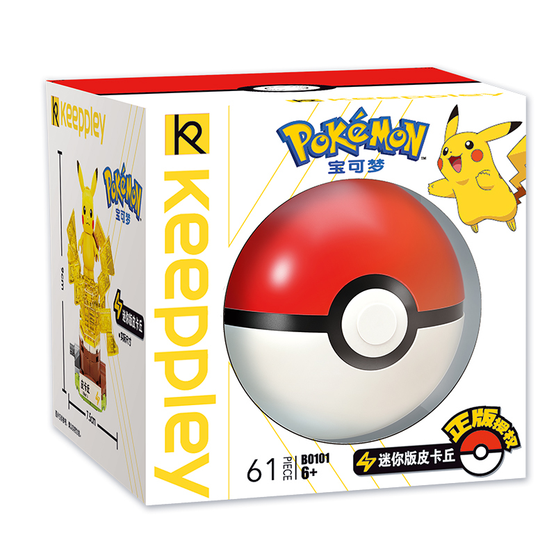 Keeppley Mini Pokémon Assembled Small Building Blocks Pokemon Series Pikachu Model Toys from China