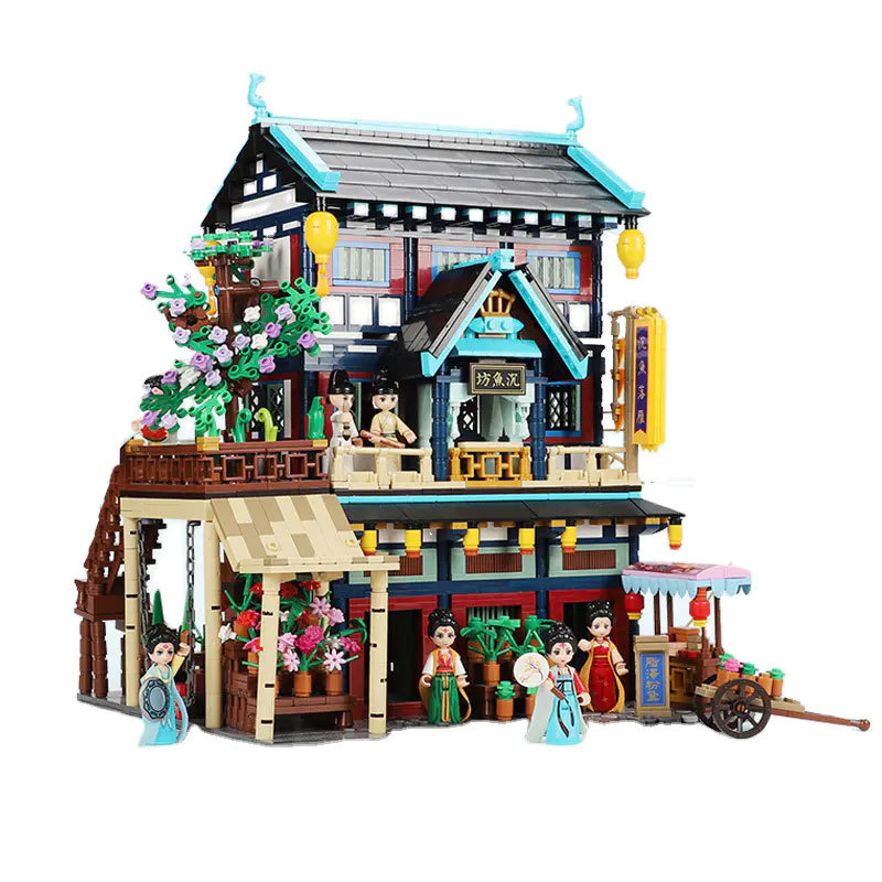 XingBao 01029 Creator Expert Series China Town Tang Rouge Tang Dynasty Building Blocks 3027pcs Bricks Toys Model Ship From China