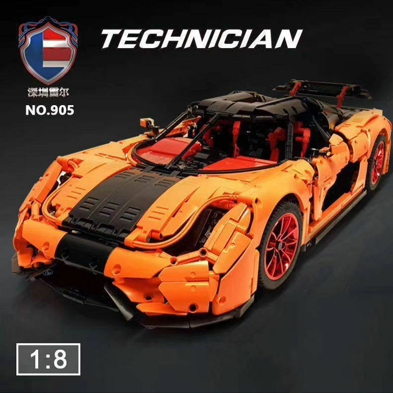 Rael J905 Technic Series Technic RC Koenigsegg Regera 1:8 Model Building Blocks 4239pcs Bricks Toys Ship From China