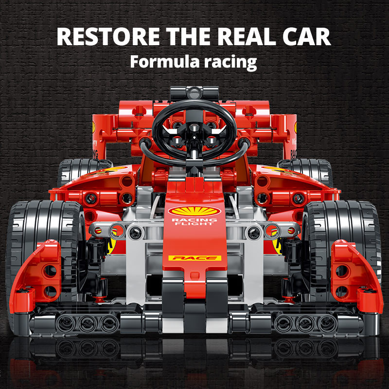 MORKMODEL 025002 Technic Remote Control F1 racing Red 'Ferrari' SF90 One-piece base Building block model 631pcs Ship From China