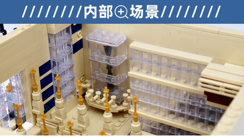 【Special Price】ZHEGAO QL0927 Street View Series Carlos Hotel Building Blocks 2099pcs Bricks Toy Model From China