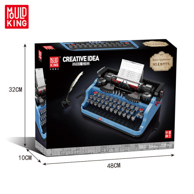 【Clearance Stock】MouldKing 10032 Idea Retro Typewriter Building block toy model 2139pcs From China