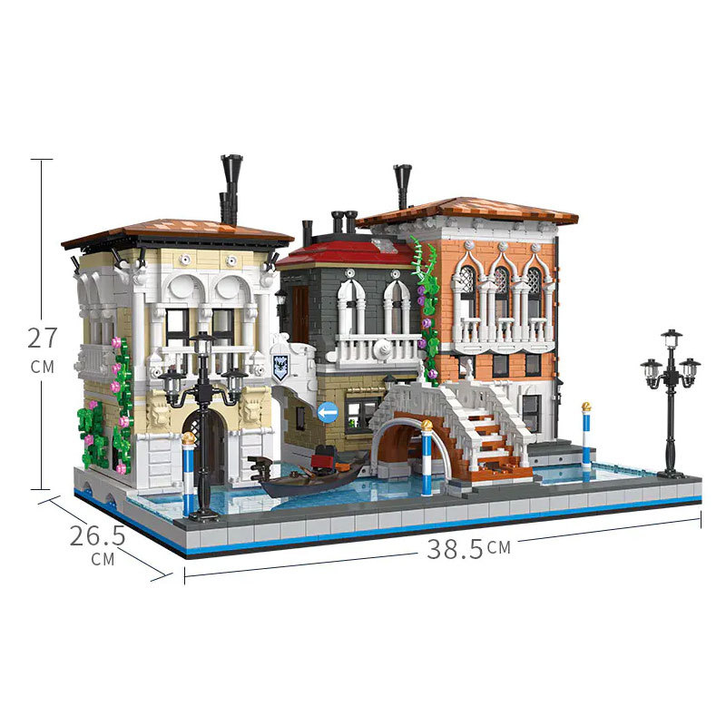 JIESTAR 89122 Idea Creator Series The Little Venice Building Blocks 3050pcs Bricks Toys Model Ship From China