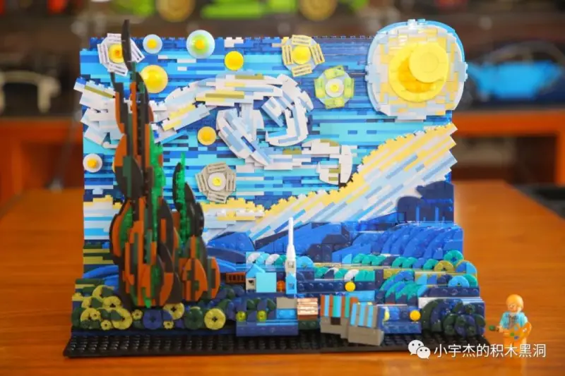 DK 3001 Idea Series Vincent van Gogh: The Starry Night Building Block 1830pcs Bricks Toy from China
