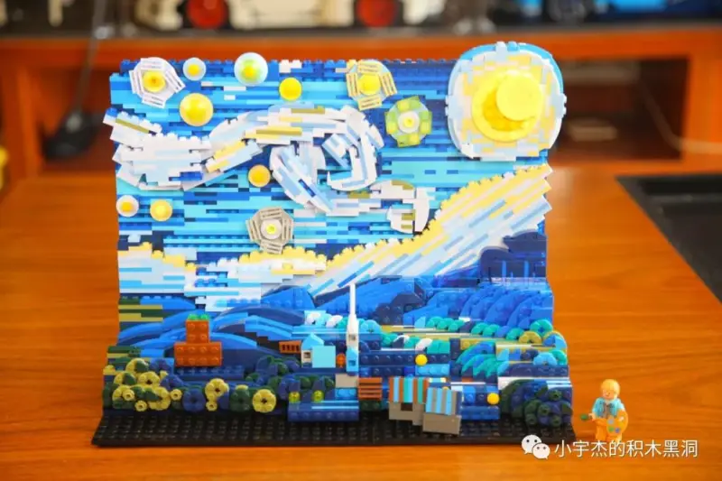 DK 3001 Idea Series Vincent van Gogh: The Starry Night Building Block 1830pcs Bricks Toy from China