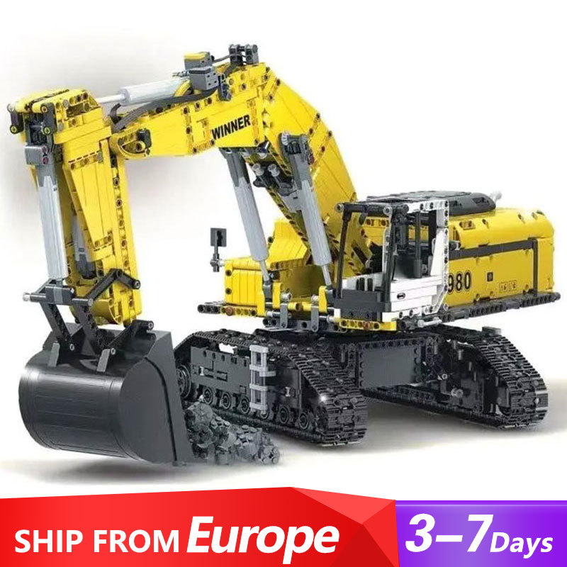 ‘Winner’7121 Technic Excavating Machinery building blocks 2071pcs bricks Toys For Gift ship fromEurope 3-7 Days Delivery