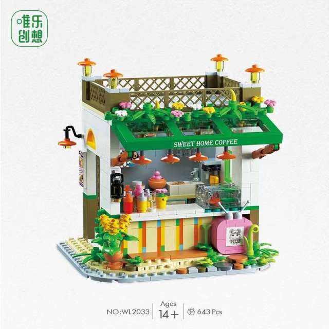 WL2033 2034 2035 2036 Mini Bricks assembly DIY toy building blocks Fairy Tale Town Street Scene Girls Holiday Gifts from China