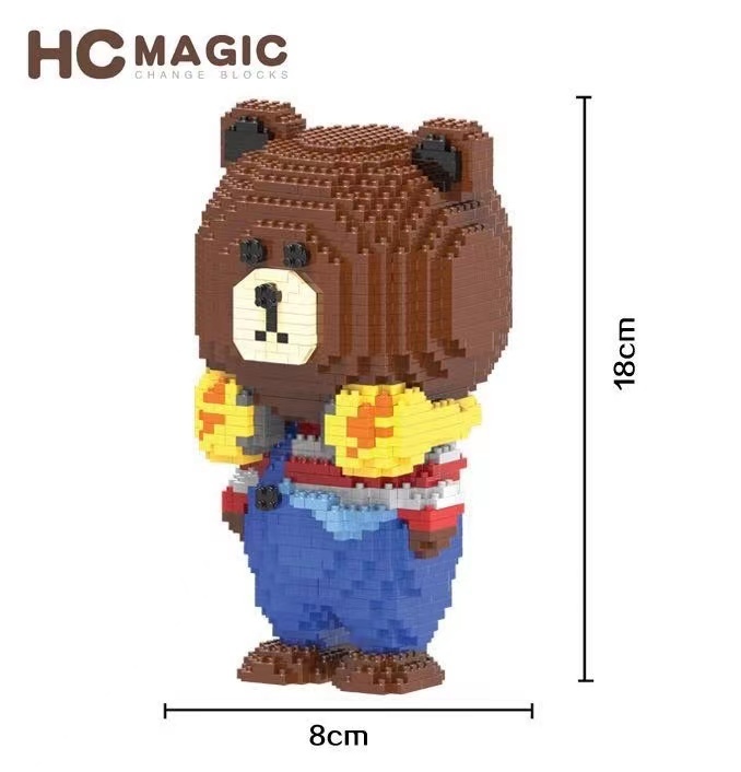 【Clearance Stock】HC9048 Bear Micro building block Ship From China