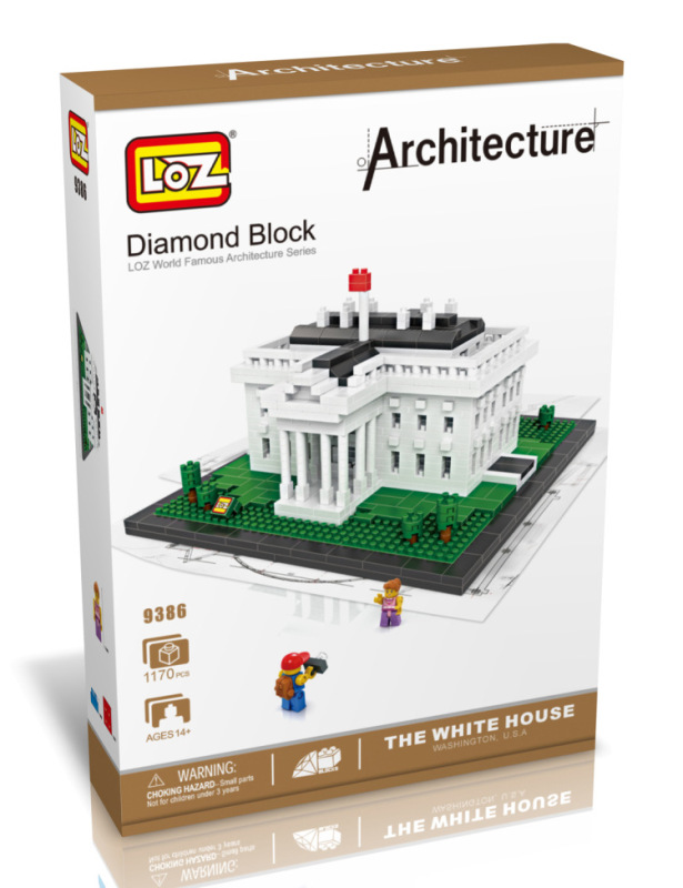 【Clearance Stock】LOZ 9386 Diamond Blocks White House Building Block Ship From China