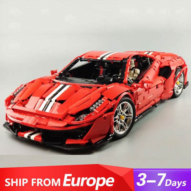 C61043 CaDa High-Tech Series Master：Ferrari 488 Building Blocks 3236pcs Bricks Ship From Europe 3-7 Days Delivery 61042