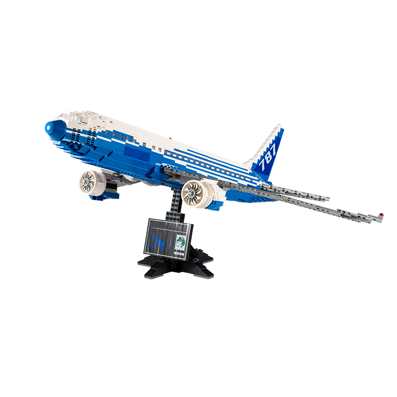 DK 80009 City series static version Boeing 787 Dreamliner airplane Building Block model 1353pcs From China