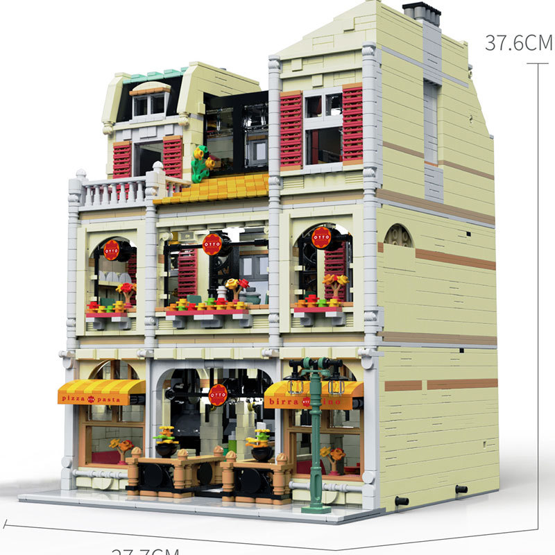 UrGe 10202 Creator Expert Modular Buildings Pizzeria Shop Building Blocks 5588pcs Bricks Toys From China.