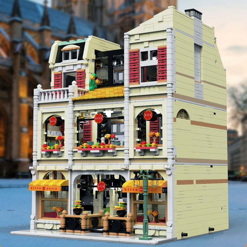 UrGe 10202 Creator Expert Modular Buildings Pizzeria Shop Building Blocks 5588pcs Bricks Toys From China.