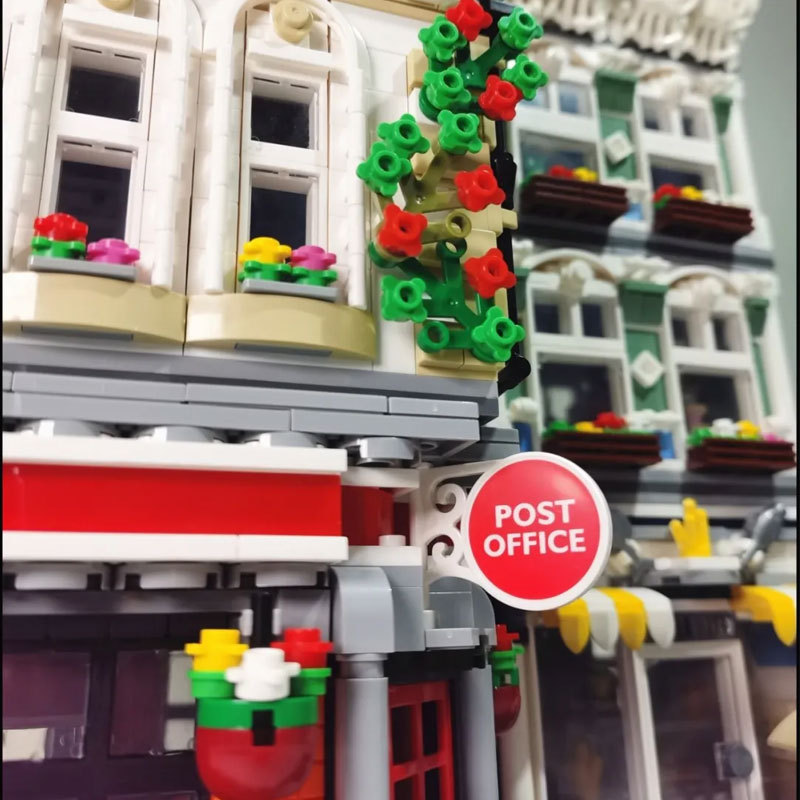 Urge 10198 MOC Street View Series Post Office Building Model Children's Puzzle Building Blocks 3716pcs Bricks Ship to USA 3-7 Days Delivery
