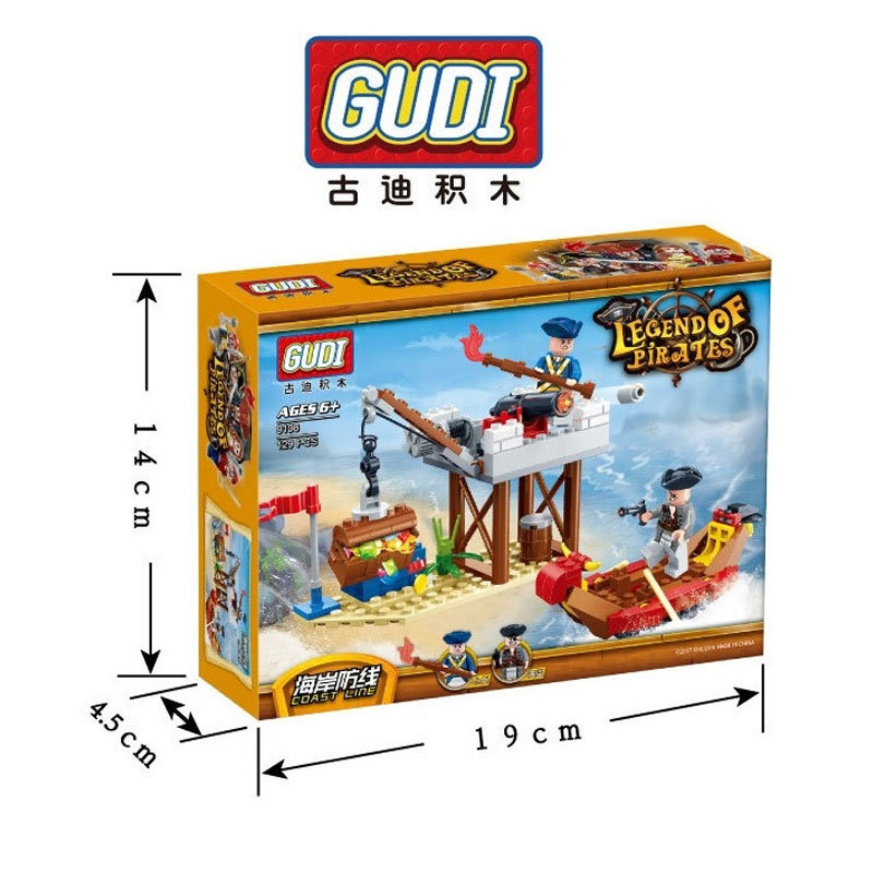 【Clearance Stock】GUDI 9109 Legend of Pirates：Death Island Blocks Ship From China