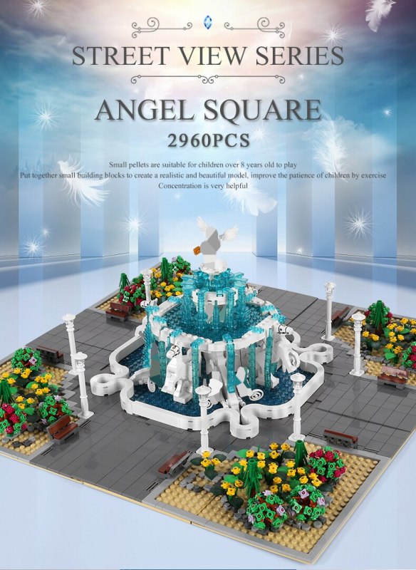 【Clearance Stock】MOULDKING 16003 City Street Angel Square building blocks 2960pcs bricks Toys For Gift Ship from China