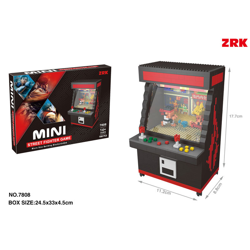 【Clearance Stock】ZRK 7808 Street Bully Game Console Micro Building Block Ship From China
