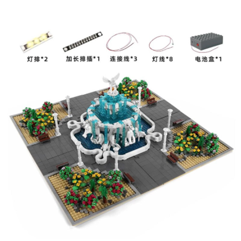 【Clearance Stock】MOULDKING 16003 City Street Angel Square building blocks 2960pcs bricks Toys For Gift Ship from China