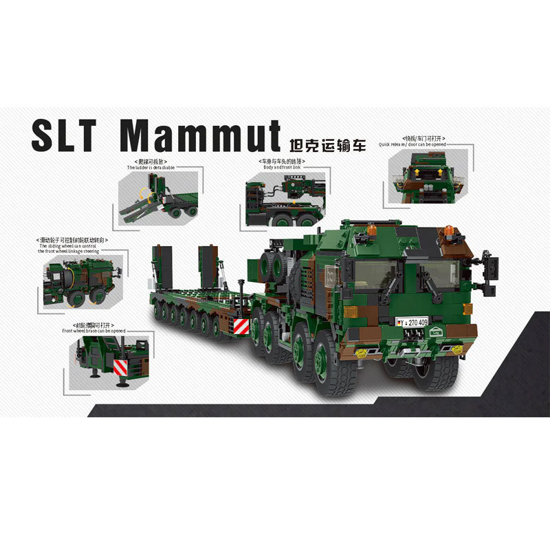 Xingbao 06046 Military Series SLT “Mammut” Building Blocks 1912pcs Bricks Ship From China