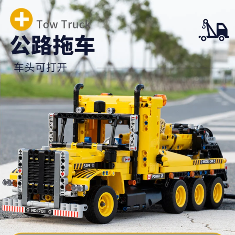 【Clearance Stock】Mould King 17011 High-Tech Series Tow Truck Building Blocks 1250pcs Bricks MOC-43434 Ship From China