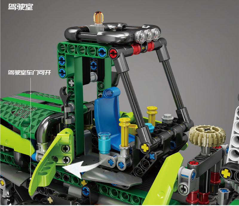 【Clearance Stock】Mould King 19006 Pneumatic Forest Machine Building Blocks 938pcs Bricks Toys MOC-32456 Ship From China