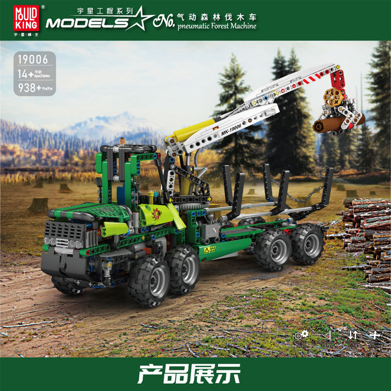 【Clearance Stock】Mould King 19006 Pneumatic Forest Machine Building Blocks 938pcs Bricks Toys MOC-32456 Ship From China