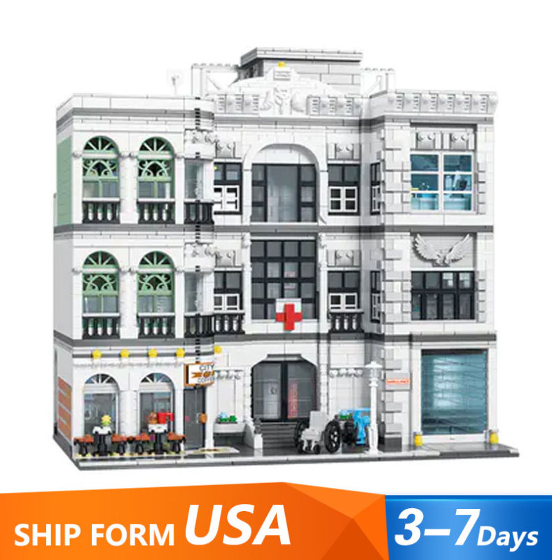 Urge 10188 Creator Series Hospital Building Blocks Toys Sets 4953pcs Bricks Ship From USA 3-7 Days Delivery