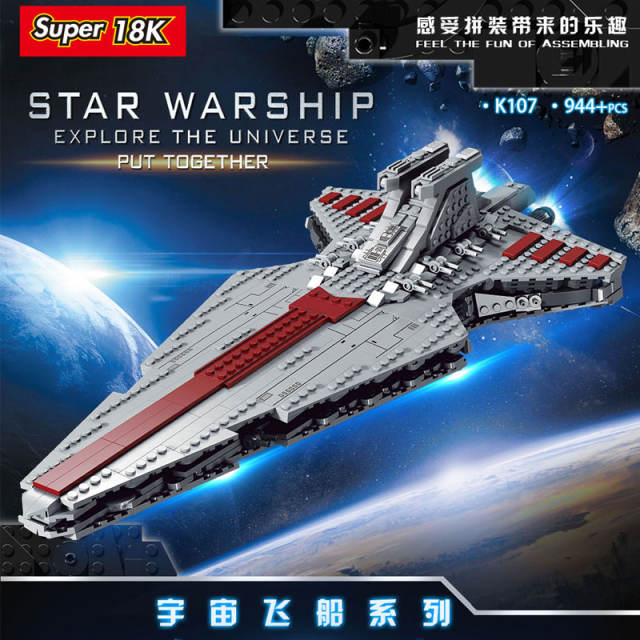 Super18K K107 Star Warship Explore The Universe Put Together Building Blocks 944pcs Bricks From China