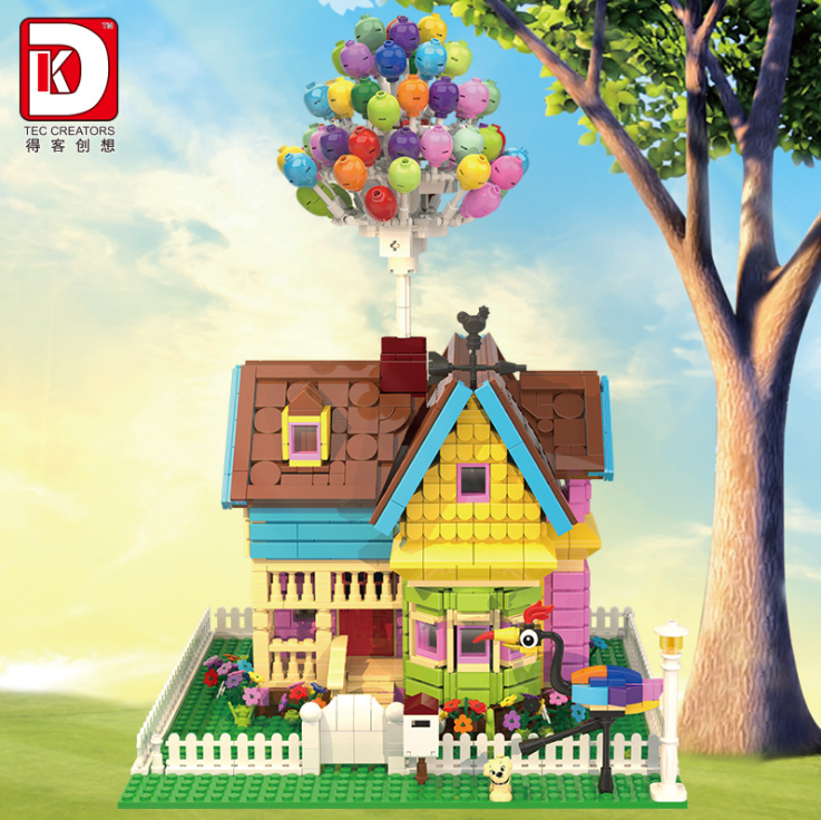 New Product DK3006 1887pcs Big Balloon House with Minifigures Small Particle Building Blocks Children's Toys Christmas Girls Birthday Gifts
