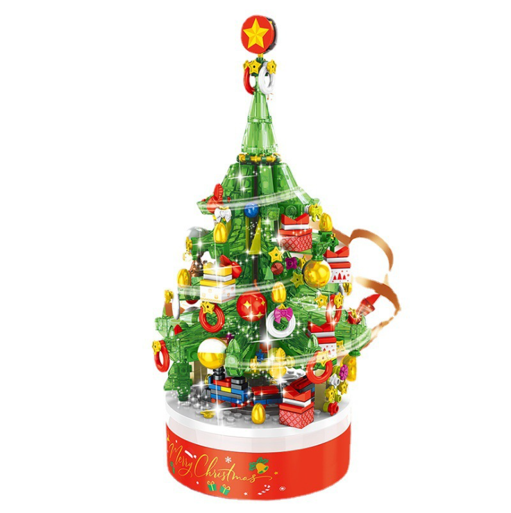 MJI 23001 626PCS Christmas series light and music Christmas tree model holiday gift assembly insert From China