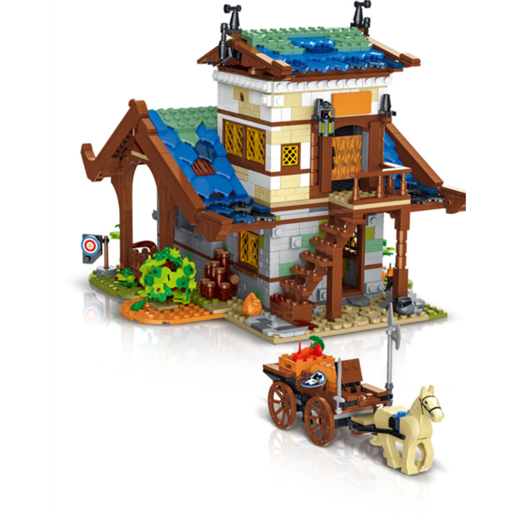 UrGe Building Series 50102 Small Town Barn Medieval Blacksmith From China