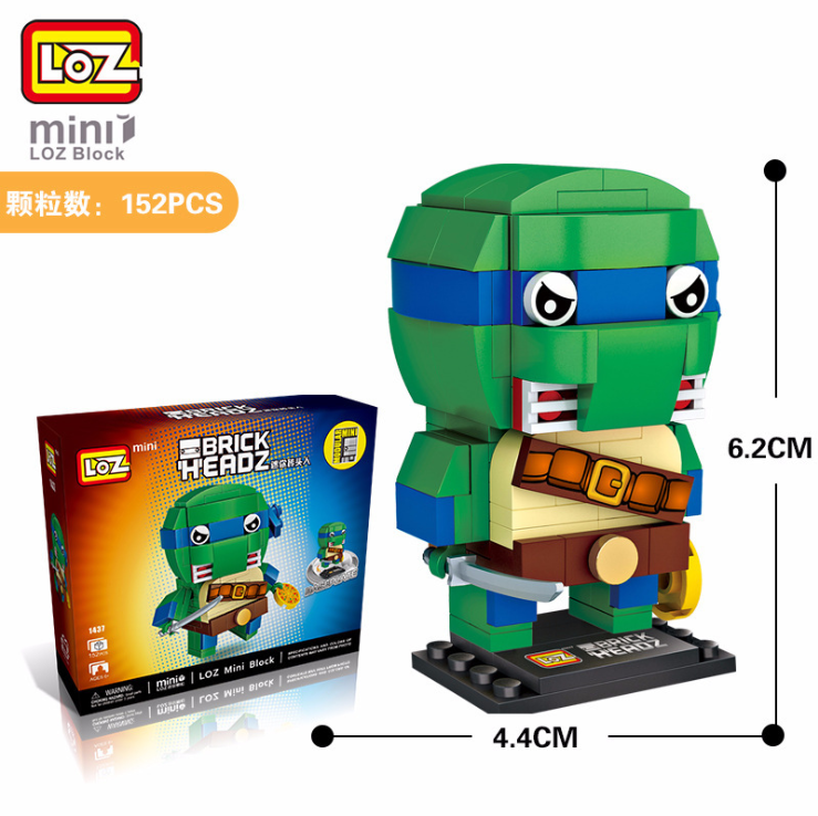【Clearance Stock】LOZ 1437 Teenage Mutant Ninja Turtles Diamond Building Block Ship From China