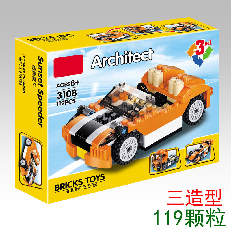 【Clearance Stock】Decool 3108 Creator 3 IN 1 Sunset Speeder Blocks Ship From China