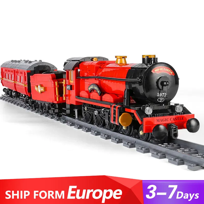 Mould King 12010 Movie & Game Series Magic World Magic Train Building Blocks 2086pcs with motor Ship From Europe 3-7 Days Delivery
