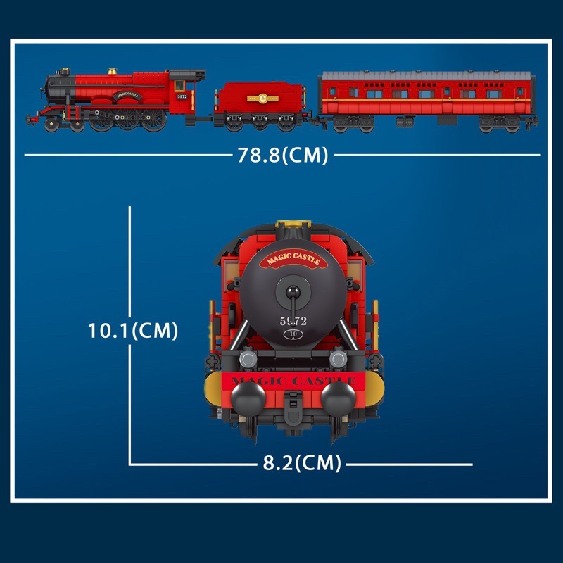 Mould King 12010 Movie & Game Series Magic World Magic Train Building Blocks 2086pcs with motor Ship From Europe 3-7 Days Delivery