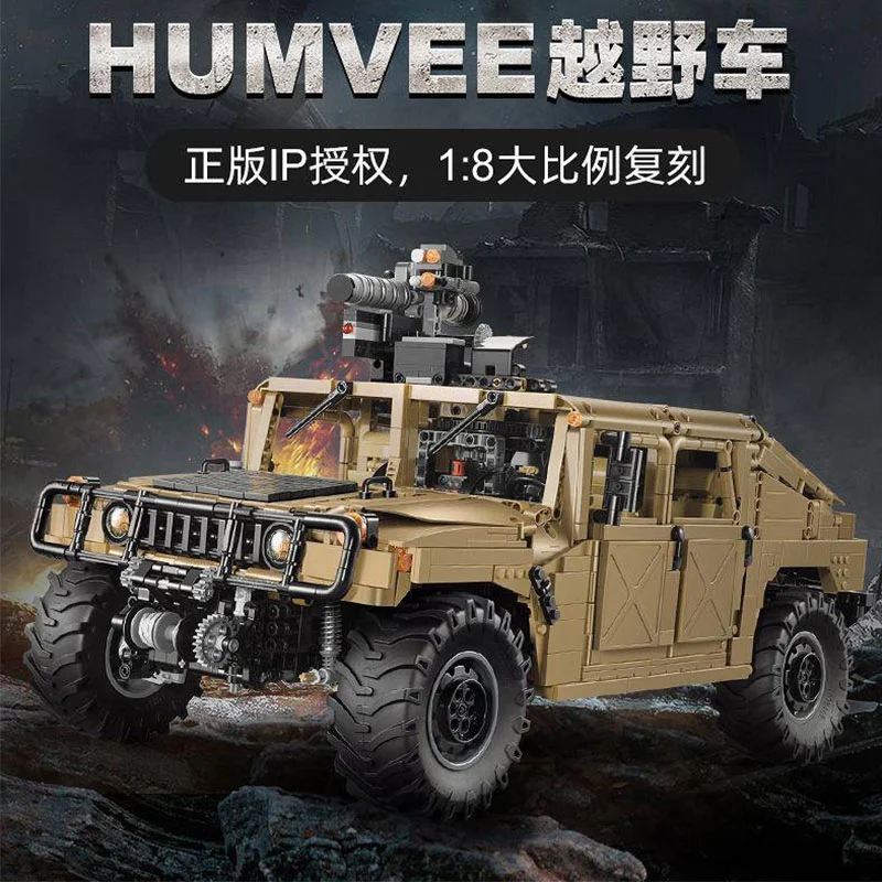 CaDa C61036 High-Tech Series HUMVEE Building Blocks 3935pcs Bricks Toys Model With Motor Ship From China