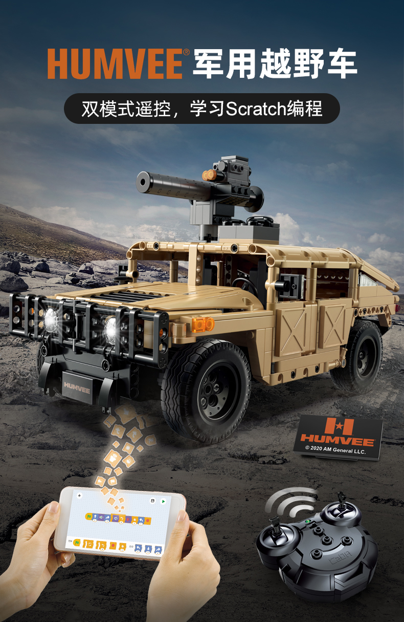 With Motor]CaDa C51202W HUMVEE HI Technic