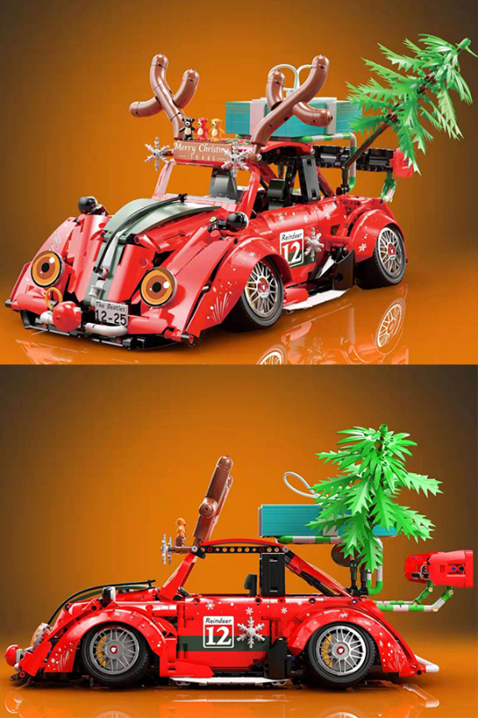 KBOX 10247 Christmas Beetle 2870pcs Car Building Block Brick from China