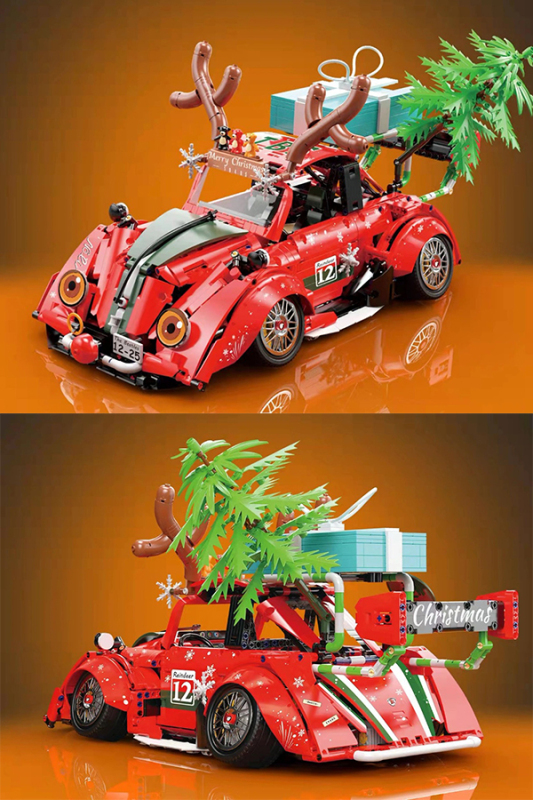 KBOX 10247 Christmas Beetle 2870pcs Car Building Block Brick from China
