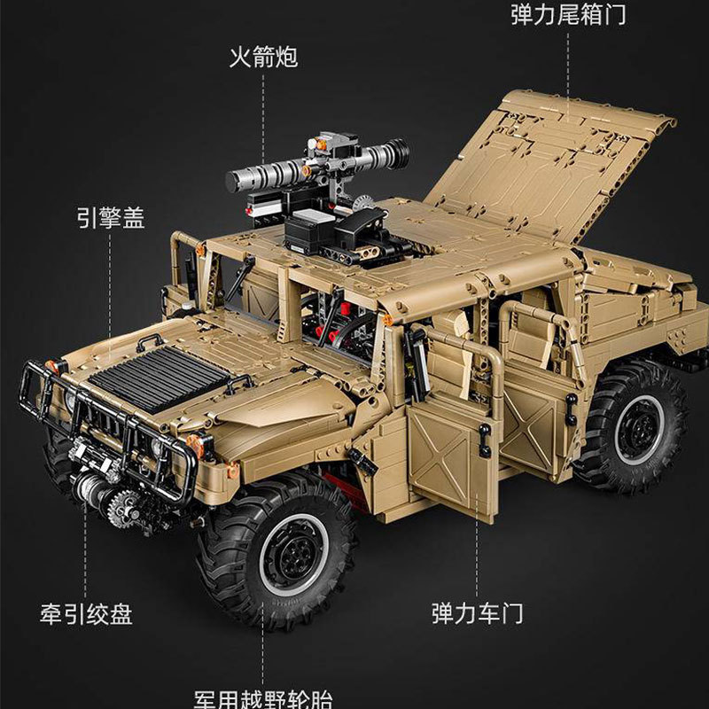 CaDa C61036 High-Tech Series HUMVEE Building Blocks 3935pcs Bricks Toys Model With Motor Ship From Europe 3-7 Days De