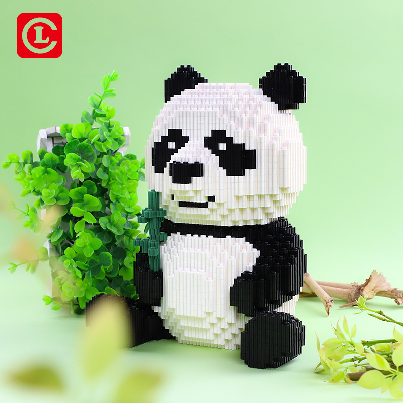 LeCheer 66007 Ideas Expert Cute Animal China Panda 3689PCS Moc Modular Brick Model Building Block Art 3D Toy from China