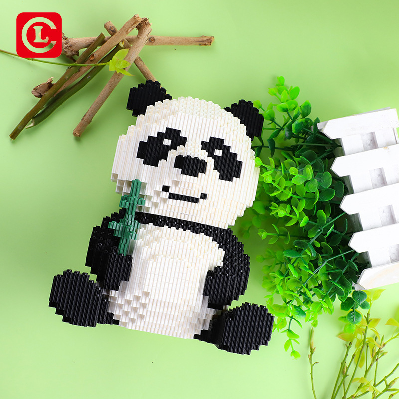 LeCheer 66007 Ideas Expert Cute Animal China Panda 3689PCS Moc Modular Brick Model Building Block Art 3D Toy from China