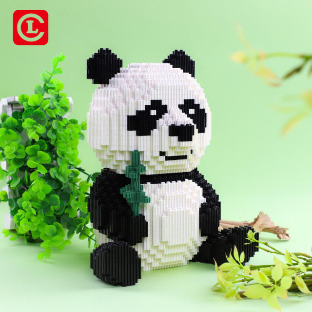 LeCheer 66007 Ideas Expert Cute Animal China Panda 3689PCS Moc Modular Brick Model Building Block Art 3D Toy from China