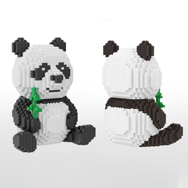 LeCheer 66007 Ideas Expert Cute Animal China Panda 3689PCS Moc Modular Brick Model Building Block Art 3D Toy from China