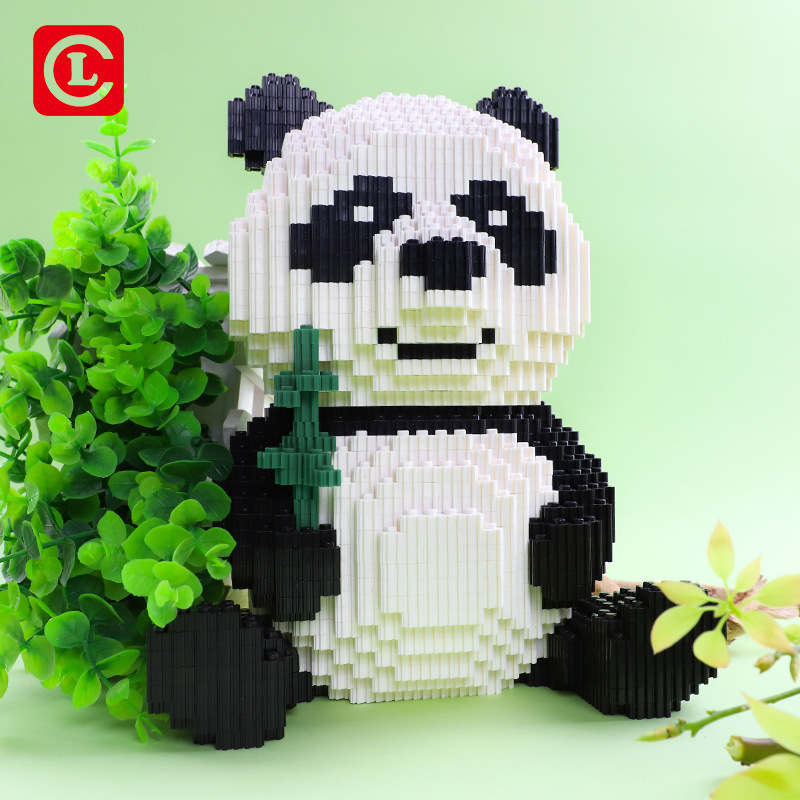 LeCheer 66007 Ideas Expert Cute Animal China Panda 3689PCS Moc Modular Brick Model Building Block Art 3D Toy from China