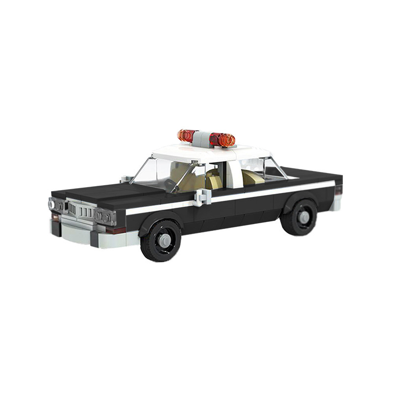 BuildMoc 1982 New York “police” car small particle building block car decoration Ship From China（PDF manual）