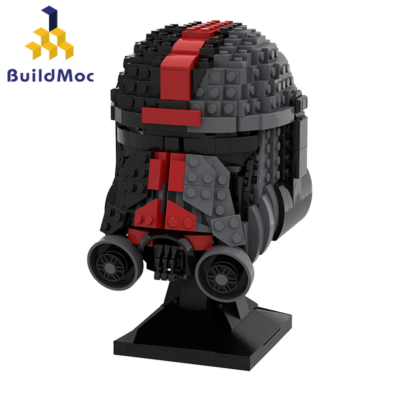 BuildMoc Star Wars Series Defective Squad “Hunter” Helmet Moc Set Ship From China